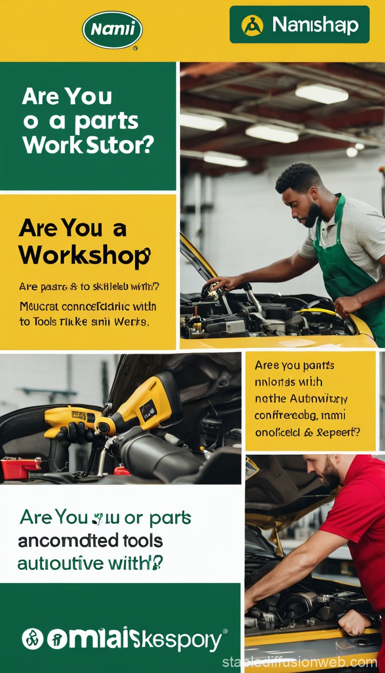 Mechanic trucks workshop